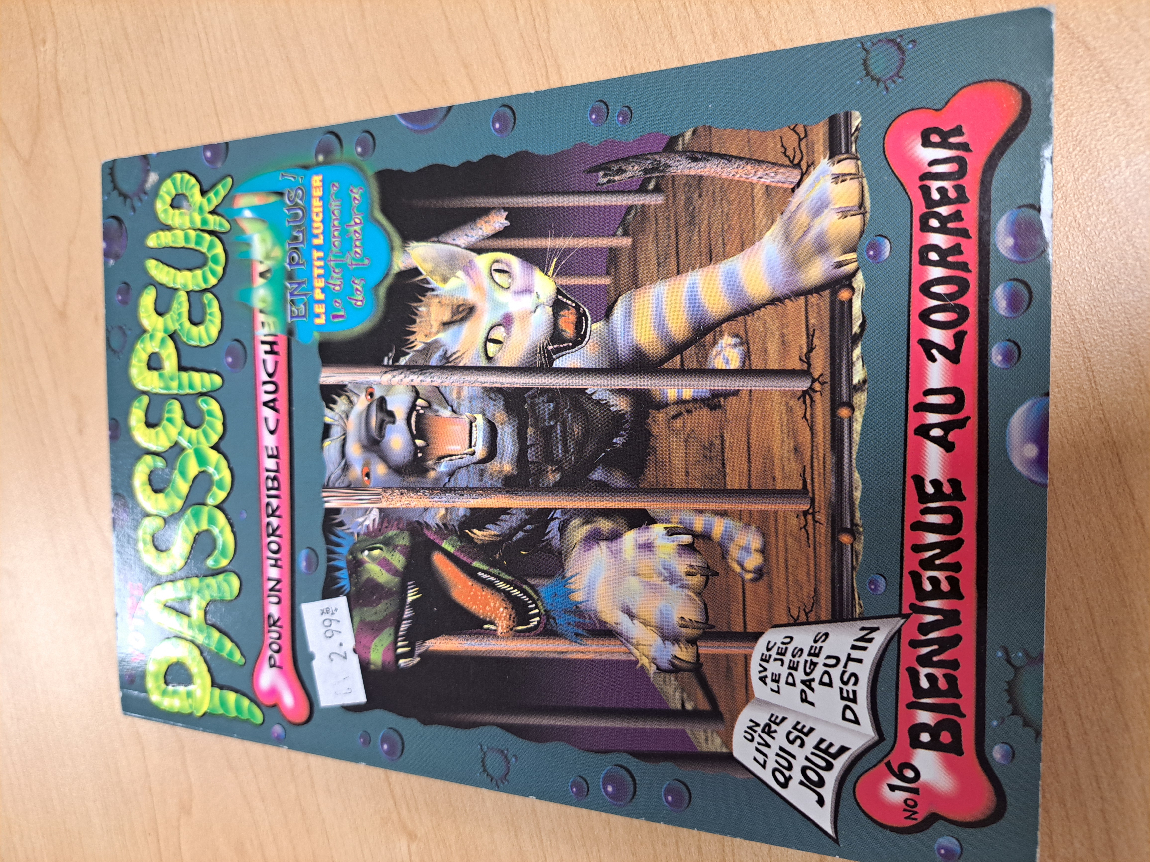 Votre passepeur no16 Bienvenue au zoorreur Richard Petit livre usagé